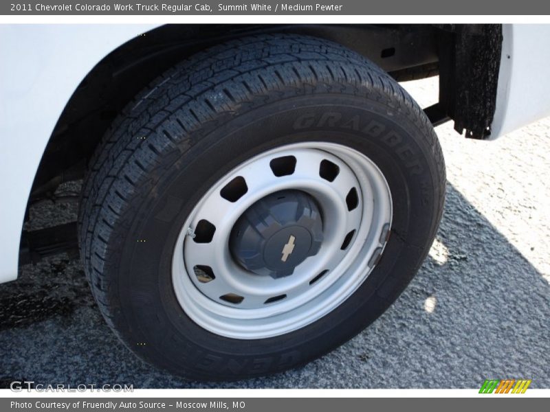Summit White / Medium Pewter 2011 Chevrolet Colorado Work Truck Regular Cab