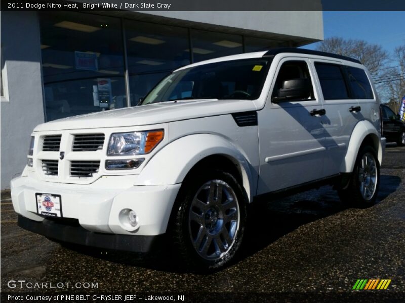 Bright White / Dark Slate Gray 2011 Dodge Nitro Heat