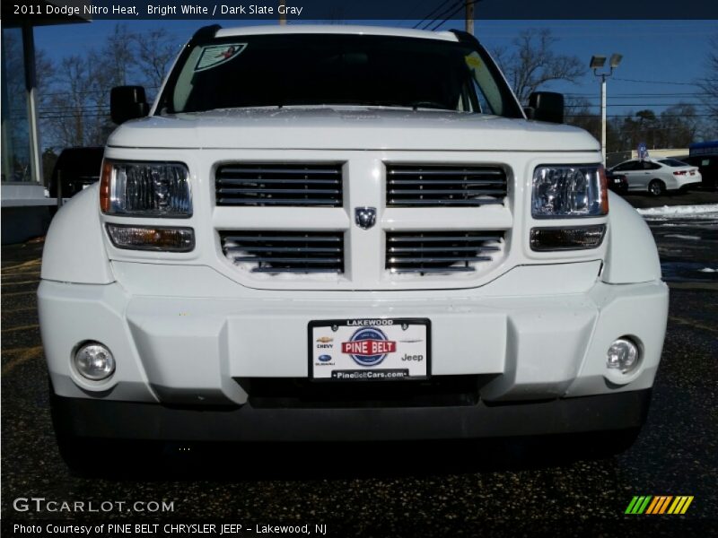 Bright White / Dark Slate Gray 2011 Dodge Nitro Heat