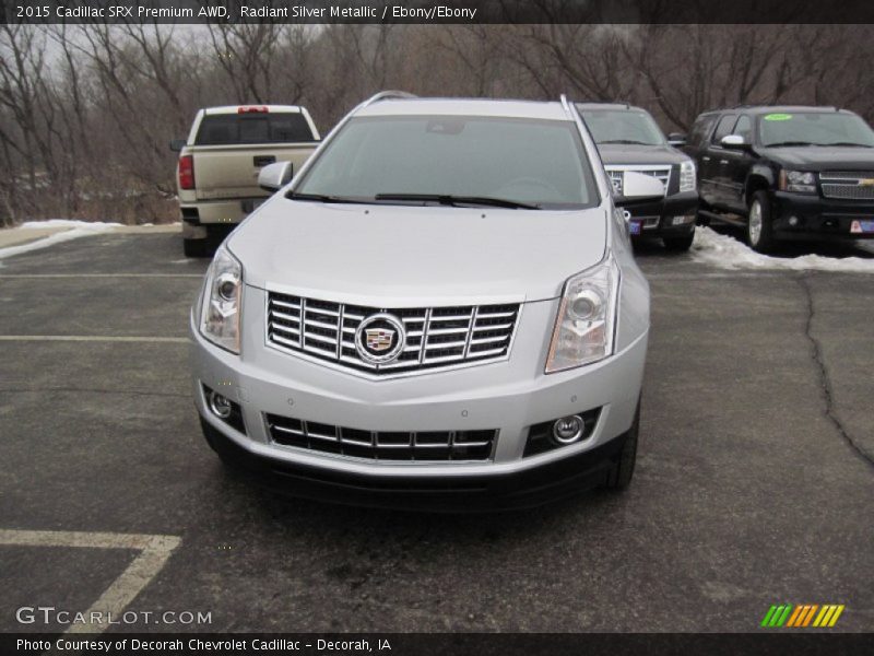 Radiant Silver Metallic / Ebony/Ebony 2015 Cadillac SRX Premium AWD