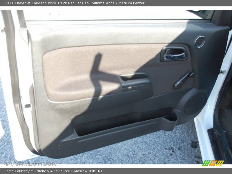 Summit White / Medium Pewter 2011 Chevrolet Colorado Work Truck Regular Cab