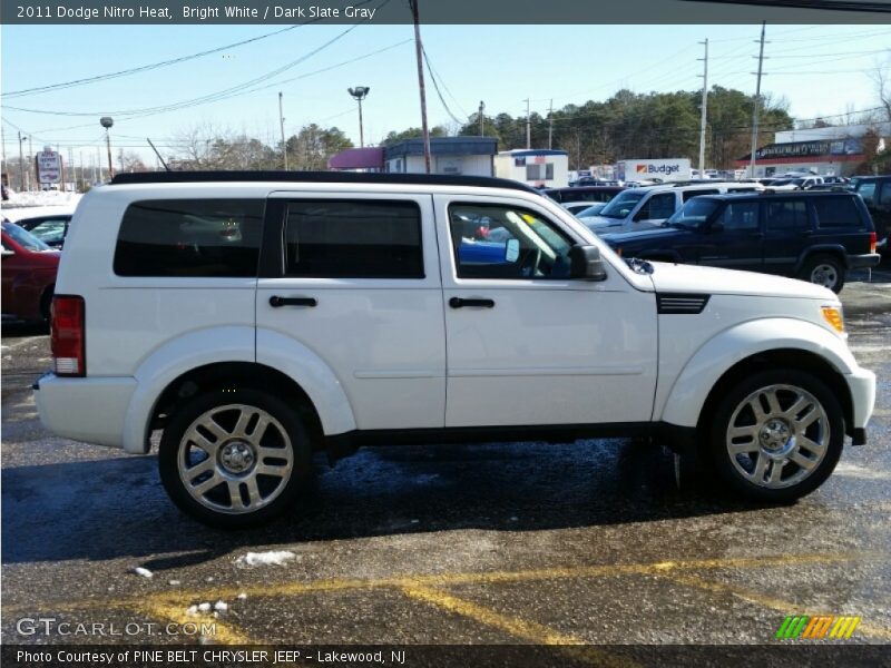 Bright White / Dark Slate Gray 2011 Dodge Nitro Heat