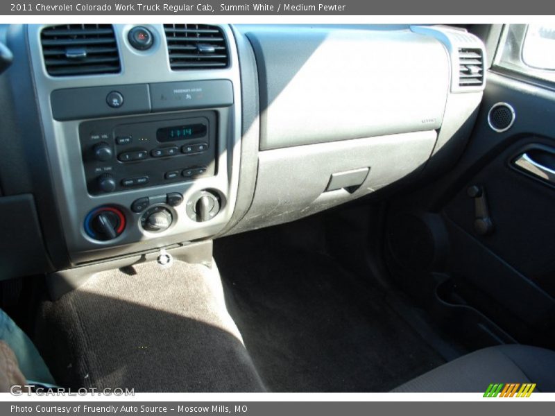 Summit White / Medium Pewter 2011 Chevrolet Colorado Work Truck Regular Cab