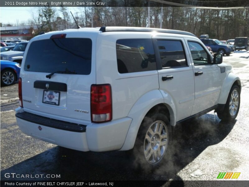 Bright White / Dark Slate Gray 2011 Dodge Nitro Heat