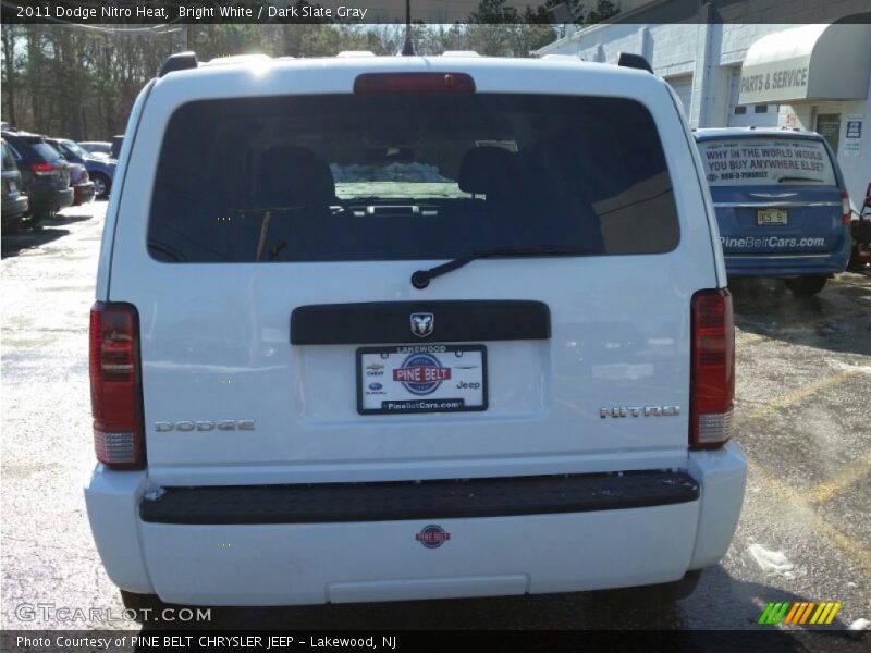 Bright White / Dark Slate Gray 2011 Dodge Nitro Heat