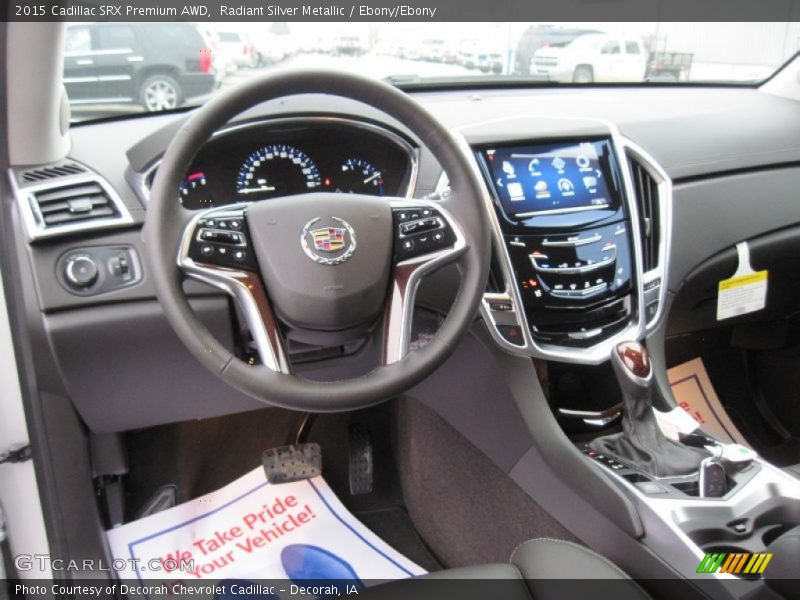 Radiant Silver Metallic / Ebony/Ebony 2015 Cadillac SRX Premium AWD