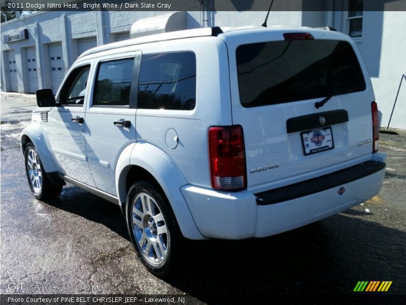 Bright White / Dark Slate Gray 2011 Dodge Nitro Heat