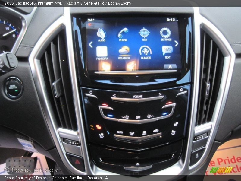 Radiant Silver Metallic / Ebony/Ebony 2015 Cadillac SRX Premium AWD