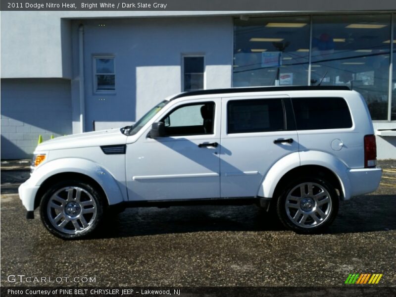 Bright White / Dark Slate Gray 2011 Dodge Nitro Heat