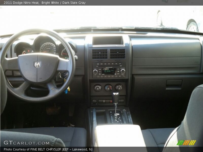 Bright White / Dark Slate Gray 2011 Dodge Nitro Heat