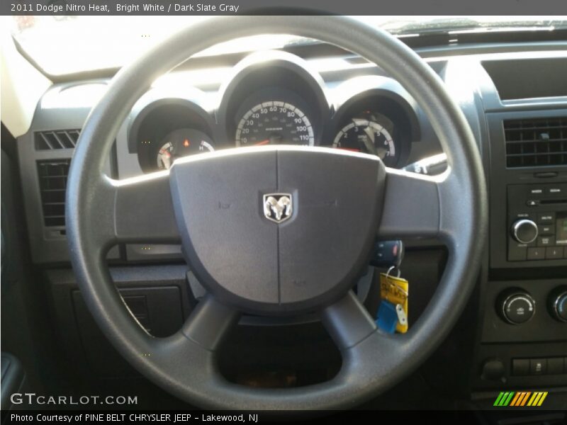 Bright White / Dark Slate Gray 2011 Dodge Nitro Heat