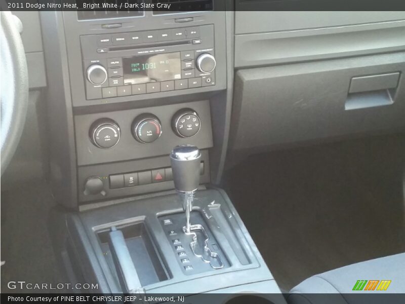 Bright White / Dark Slate Gray 2011 Dodge Nitro Heat