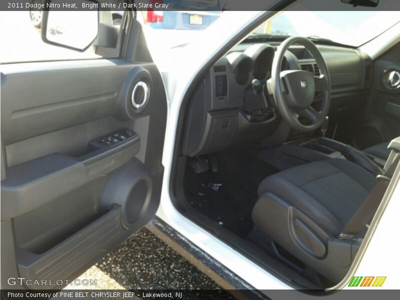 Bright White / Dark Slate Gray 2011 Dodge Nitro Heat