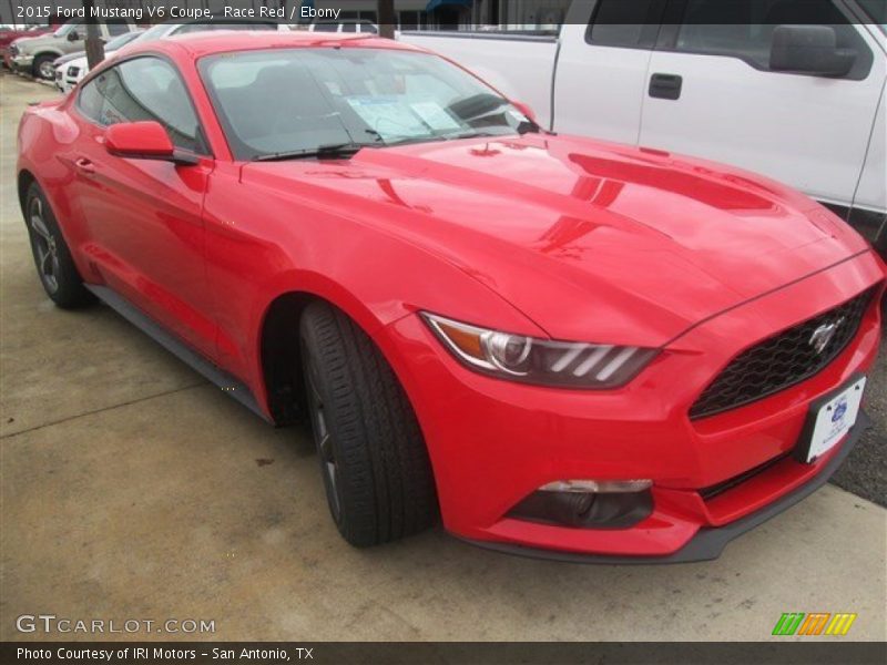 Race Red / Ebony 2015 Ford Mustang V6 Coupe