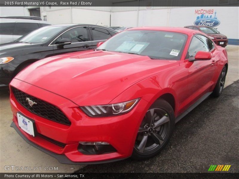 Race Red / Ebony 2015 Ford Mustang V6 Coupe
