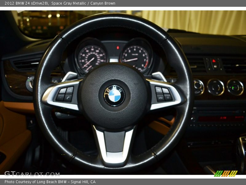 Space Gray Metallic / Canyon Brown 2012 BMW Z4 sDrive28i