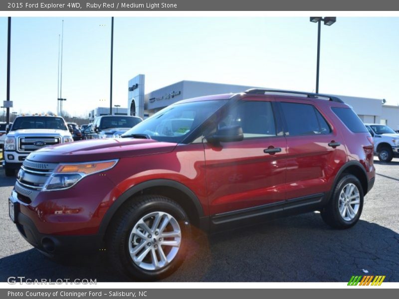 Ruby Red / Medium Light Stone 2015 Ford Explorer 4WD