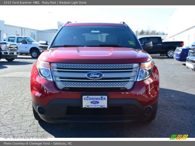 Ruby Red / Medium Light Stone 2015 Ford Explorer 4WD