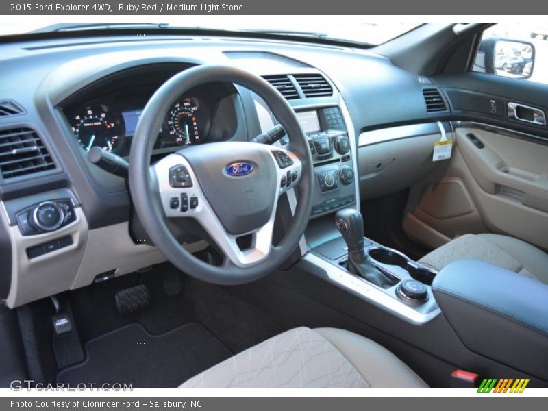 Ruby Red / Medium Light Stone 2015 Ford Explorer 4WD