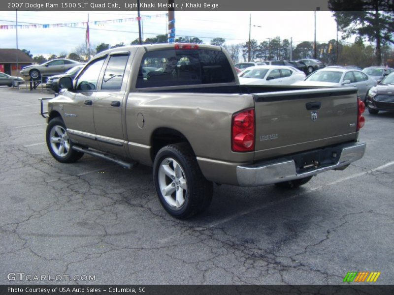 Light Khaki Metallic / Khaki Beige 2007 Dodge Ram 1500 SLT Quad Cab