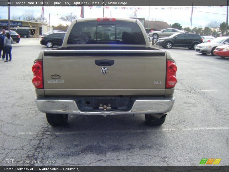 Light Khaki Metallic / Khaki Beige 2007 Dodge Ram 1500 SLT Quad Cab