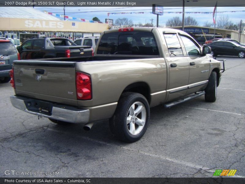 Light Khaki Metallic / Khaki Beige 2007 Dodge Ram 1500 SLT Quad Cab