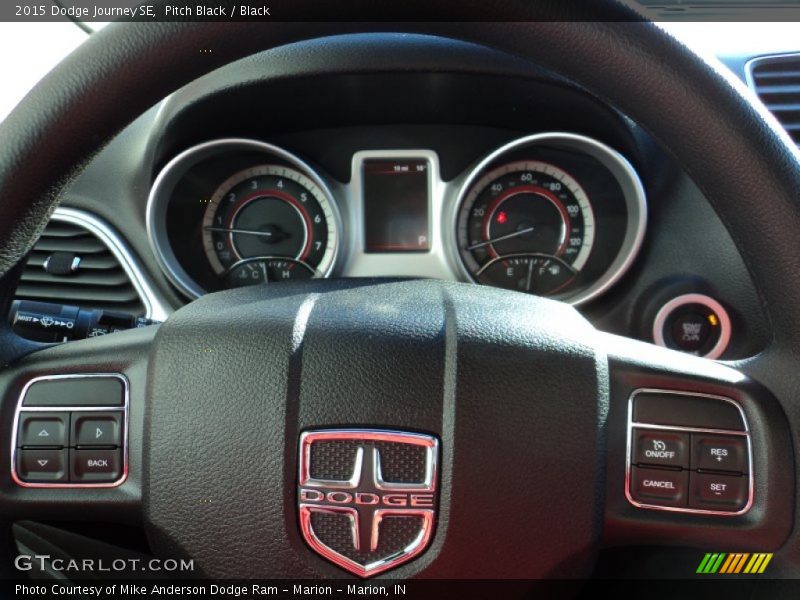 Pitch Black / Black 2015 Dodge Journey SE