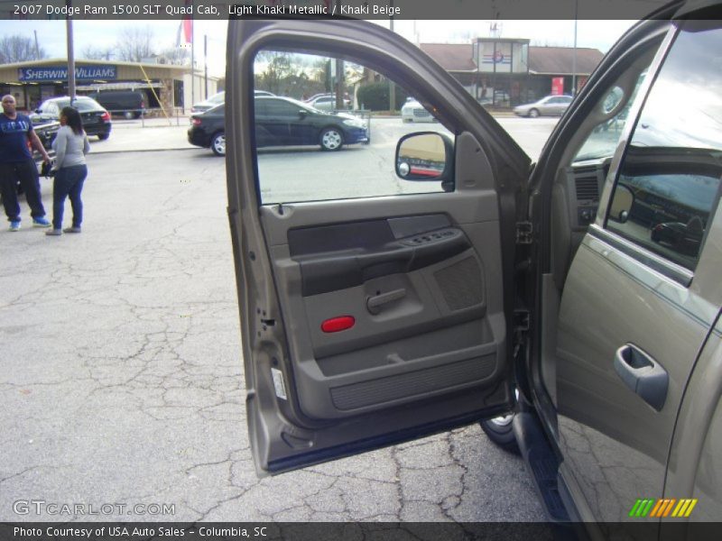 Light Khaki Metallic / Khaki Beige 2007 Dodge Ram 1500 SLT Quad Cab