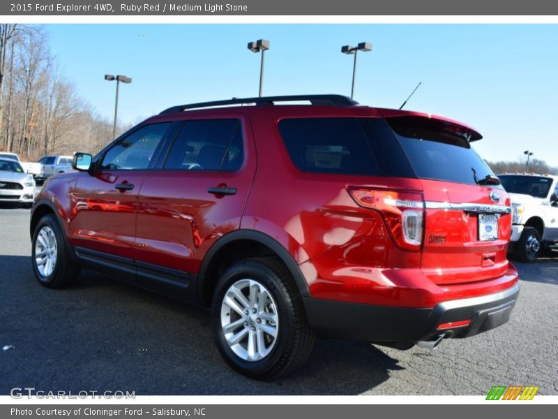 Ruby Red / Medium Light Stone 2015 Ford Explorer 4WD