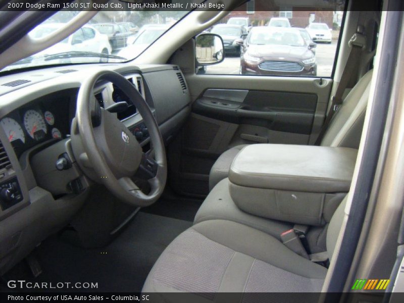 Light Khaki Metallic / Khaki Beige 2007 Dodge Ram 1500 SLT Quad Cab