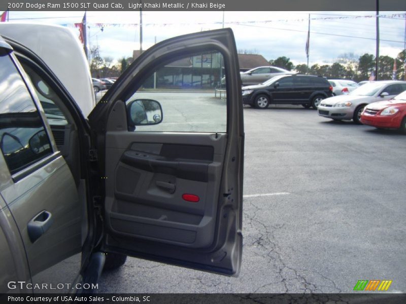 Light Khaki Metallic / Khaki Beige 2007 Dodge Ram 1500 SLT Quad Cab