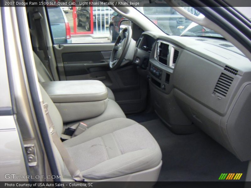 Light Khaki Metallic / Khaki Beige 2007 Dodge Ram 1500 SLT Quad Cab