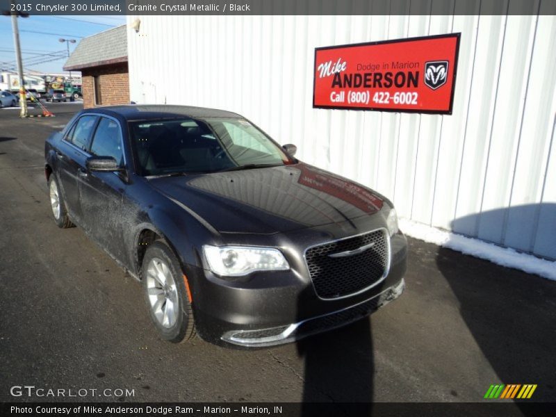 Granite Crystal Metallic / Black 2015 Chrysler 300 Limited