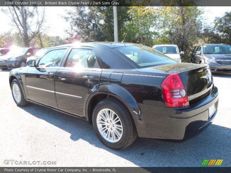 Brilliant Black Crystal Pearl / Dark Slate Gray 2008 Chrysler 300 LX