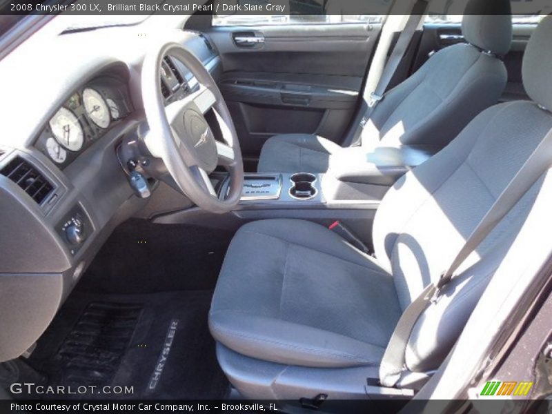 Brilliant Black Crystal Pearl / Dark Slate Gray 2008 Chrysler 300 LX