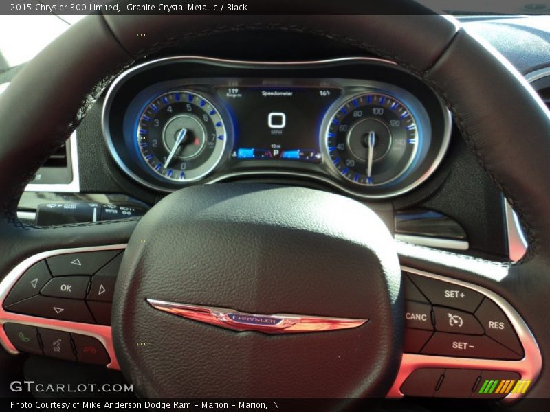 Granite Crystal Metallic / Black 2015 Chrysler 300 Limited