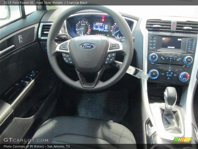 Ingot Silver Metallic / Charcoal Black 2015 Ford Fusion SE