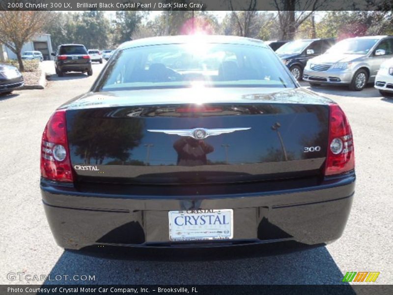 Brilliant Black Crystal Pearl / Dark Slate Gray 2008 Chrysler 300 LX