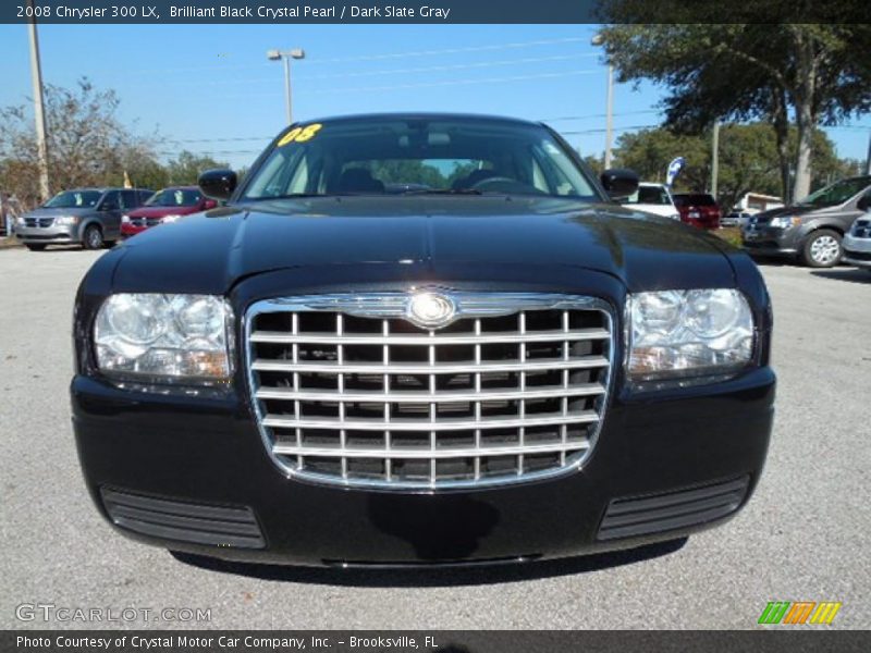 Brilliant Black Crystal Pearl / Dark Slate Gray 2008 Chrysler 300 LX