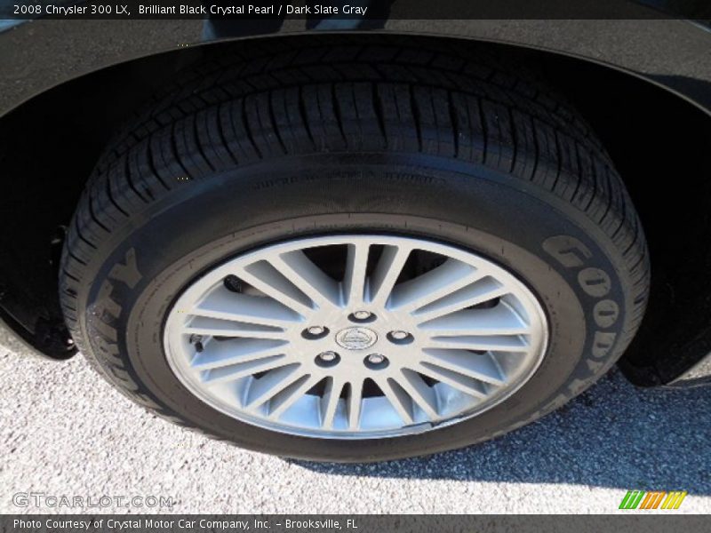 Brilliant Black Crystal Pearl / Dark Slate Gray 2008 Chrysler 300 LX