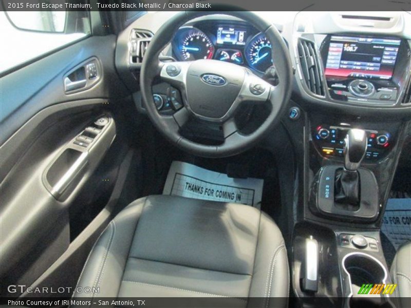 Tuxedo Black Metallic / Charcoal Black 2015 Ford Escape Titanium