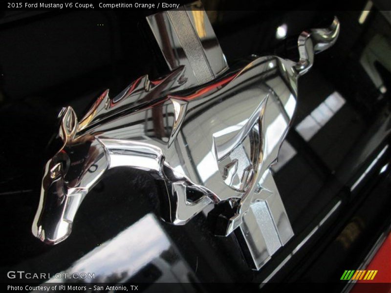 Competition Orange / Ebony 2015 Ford Mustang V6 Coupe