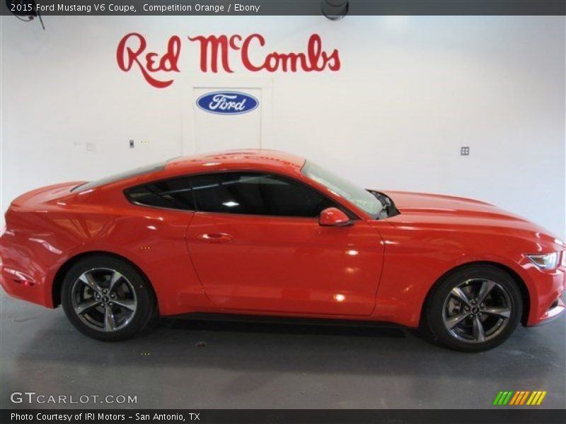 Competition Orange / Ebony 2015 Ford Mustang V6 Coupe