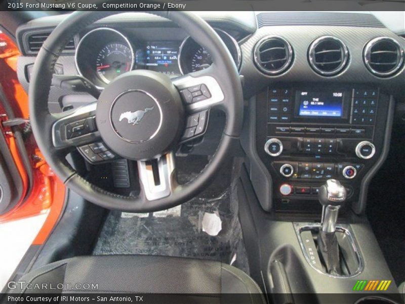 Competition Orange / Ebony 2015 Ford Mustang V6 Coupe
