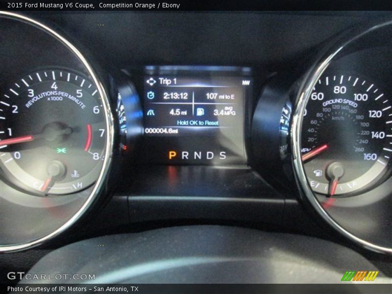 Competition Orange / Ebony 2015 Ford Mustang V6 Coupe