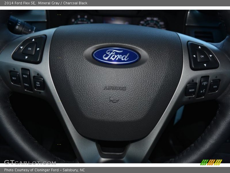 Mineral Gray / Charcoal Black 2014 Ford Flex SE