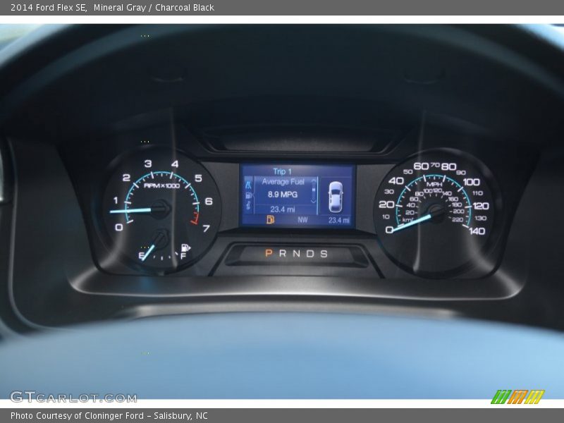 Mineral Gray / Charcoal Black 2014 Ford Flex SE