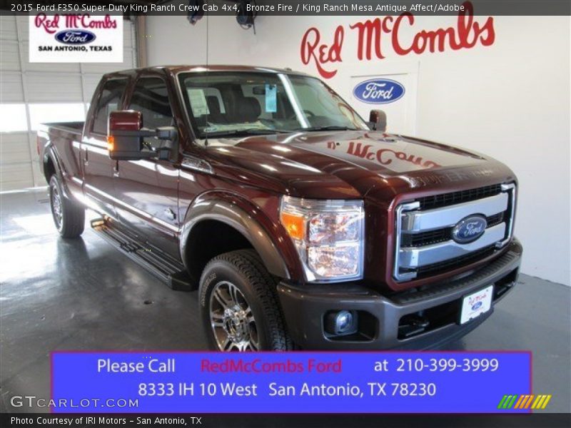 Bronze Fire / King Ranch Mesa Antique Affect/Adobe 2015 Ford F350 Super Duty King Ranch Crew Cab 4x4