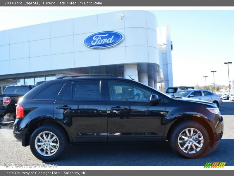 Tuxedo Black / Medium Light Stone 2014 Ford Edge SEL
