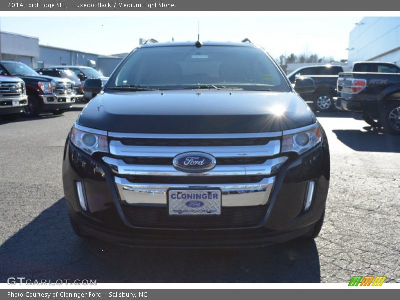 Tuxedo Black / Medium Light Stone 2014 Ford Edge SEL